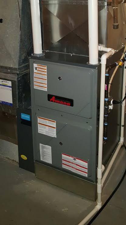 New Amana gas furnace installed by Choice